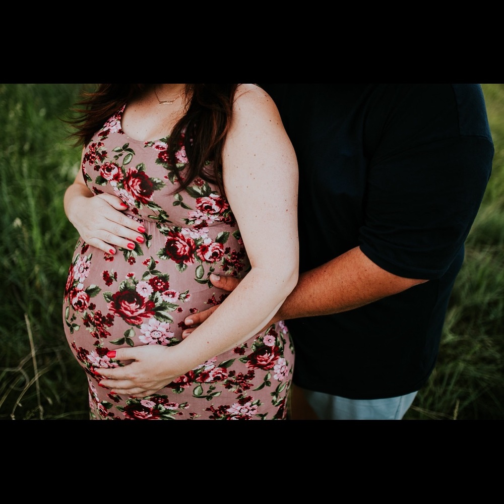 Floral maternity dress